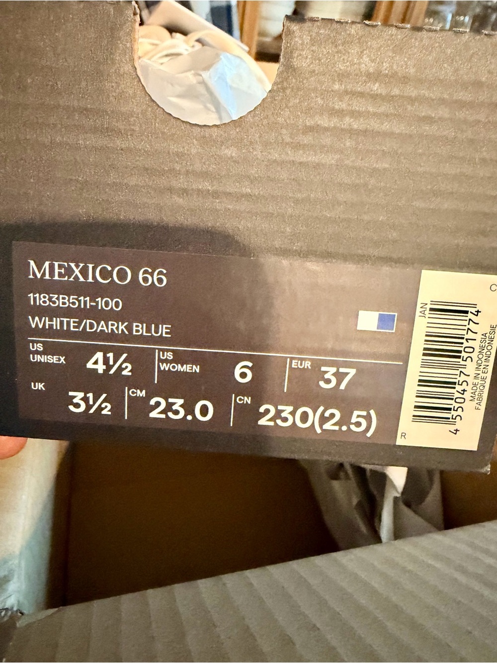 Onitsuka Tiger by Asics Mexico 66 - White, Blue, Red, & Gold - Picture 7 of 7